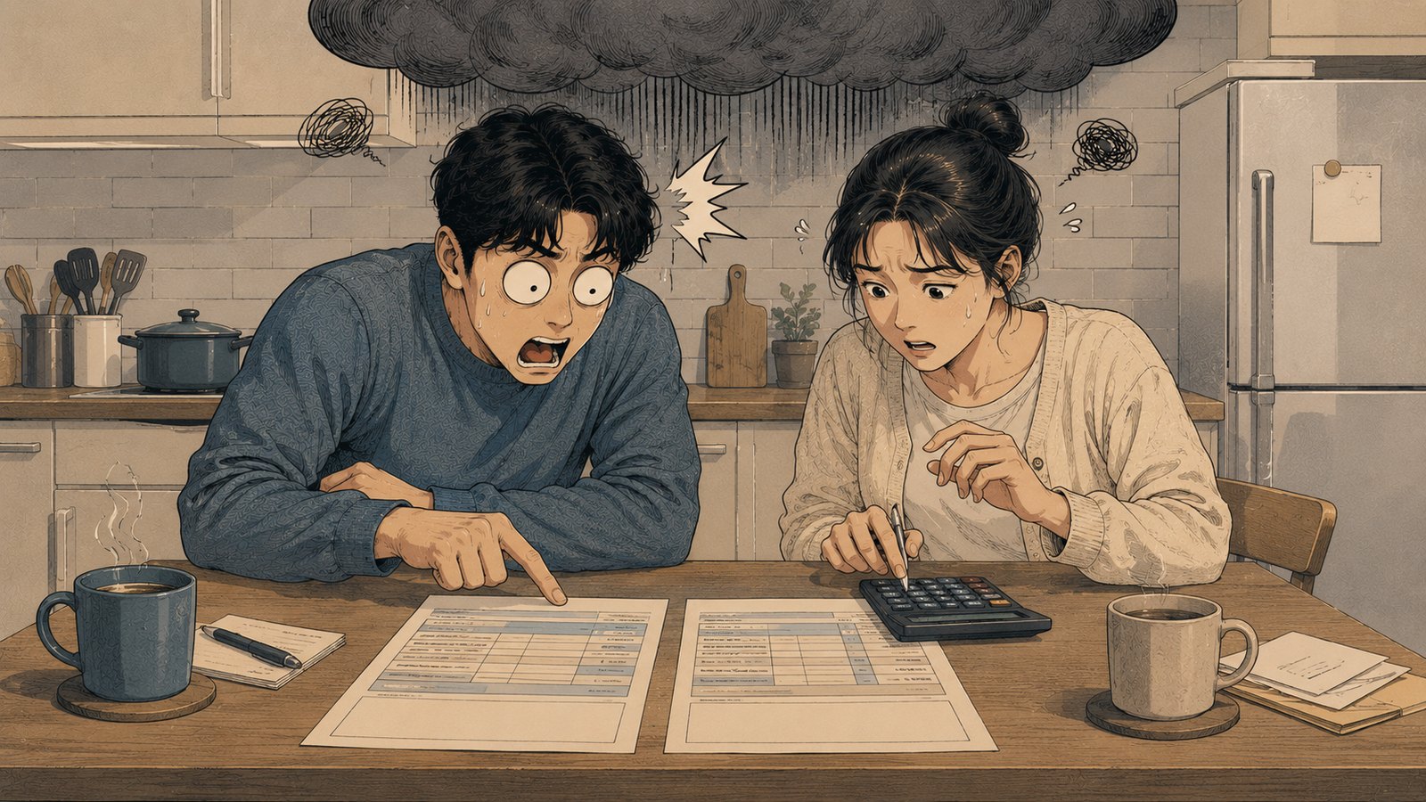 세율 칸은 작년과 똑같았다, 그런데 낼 돈은 늘어 있었다